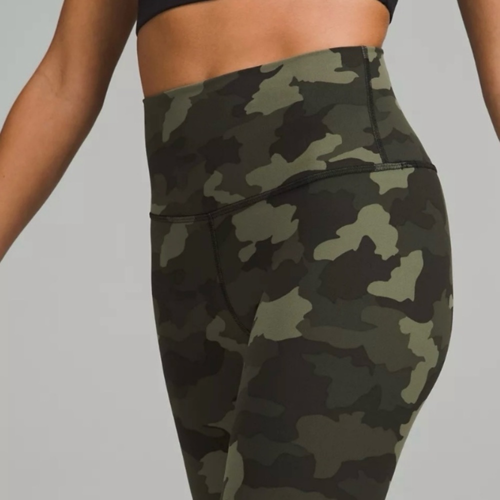 Lululemon Align High-Waist Leggings 23” Heritage 365 Camo Medium Olive 💚 Size 0